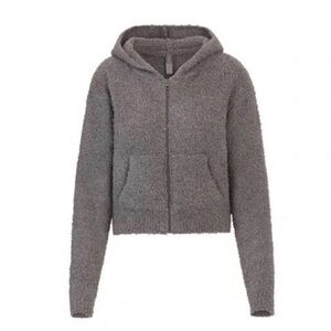 Skims Cozy Knit Zip Up Hoodie